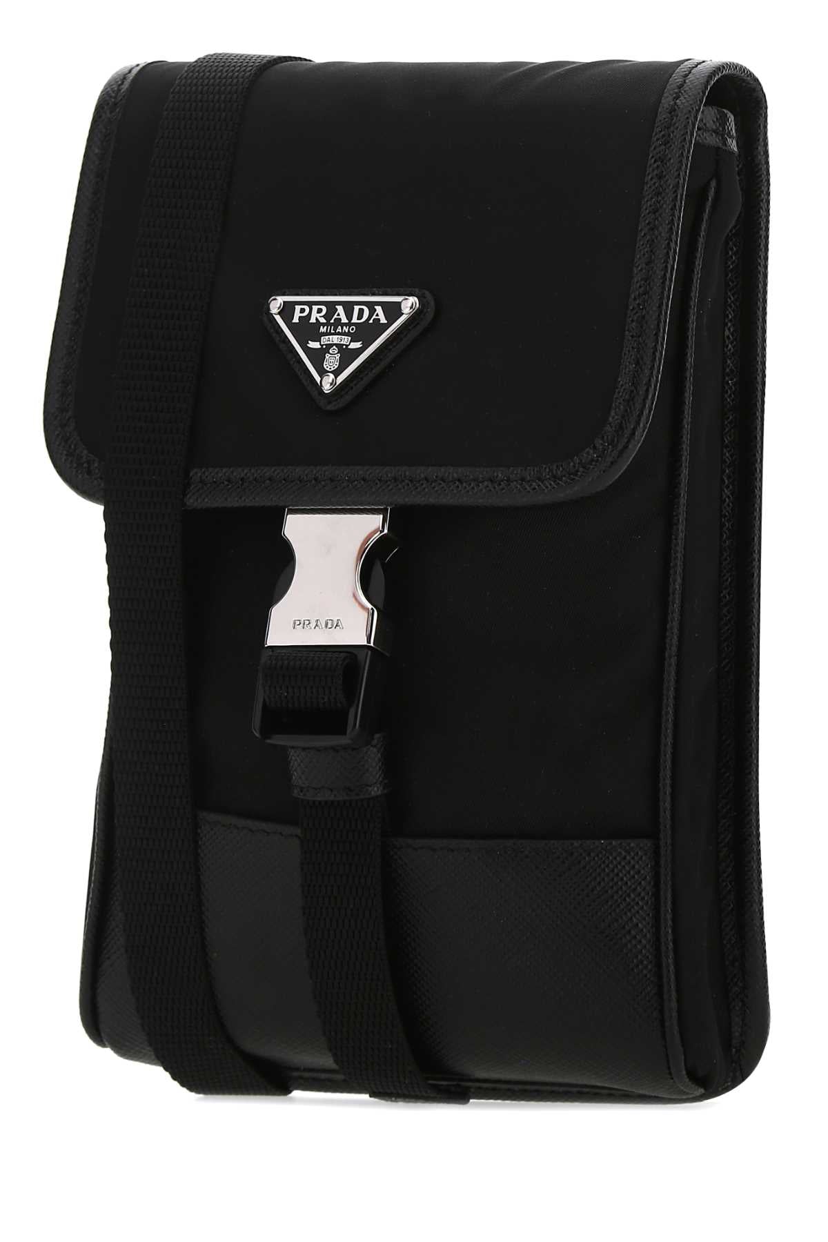 Black Re-Nylon Phone Case Nero Poliammidericiclata-vitello Cover