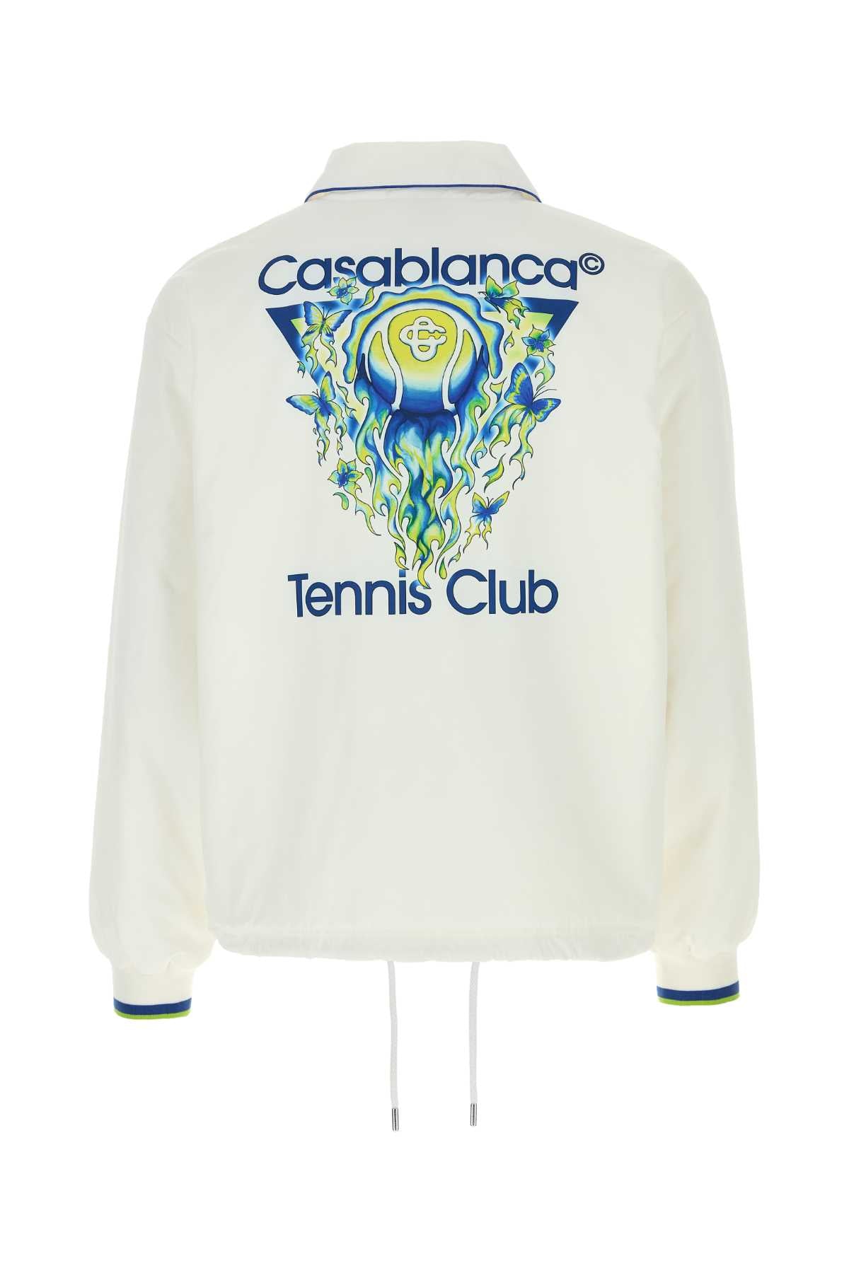 White Polyester Jacket Tennisclubicon Giubbini