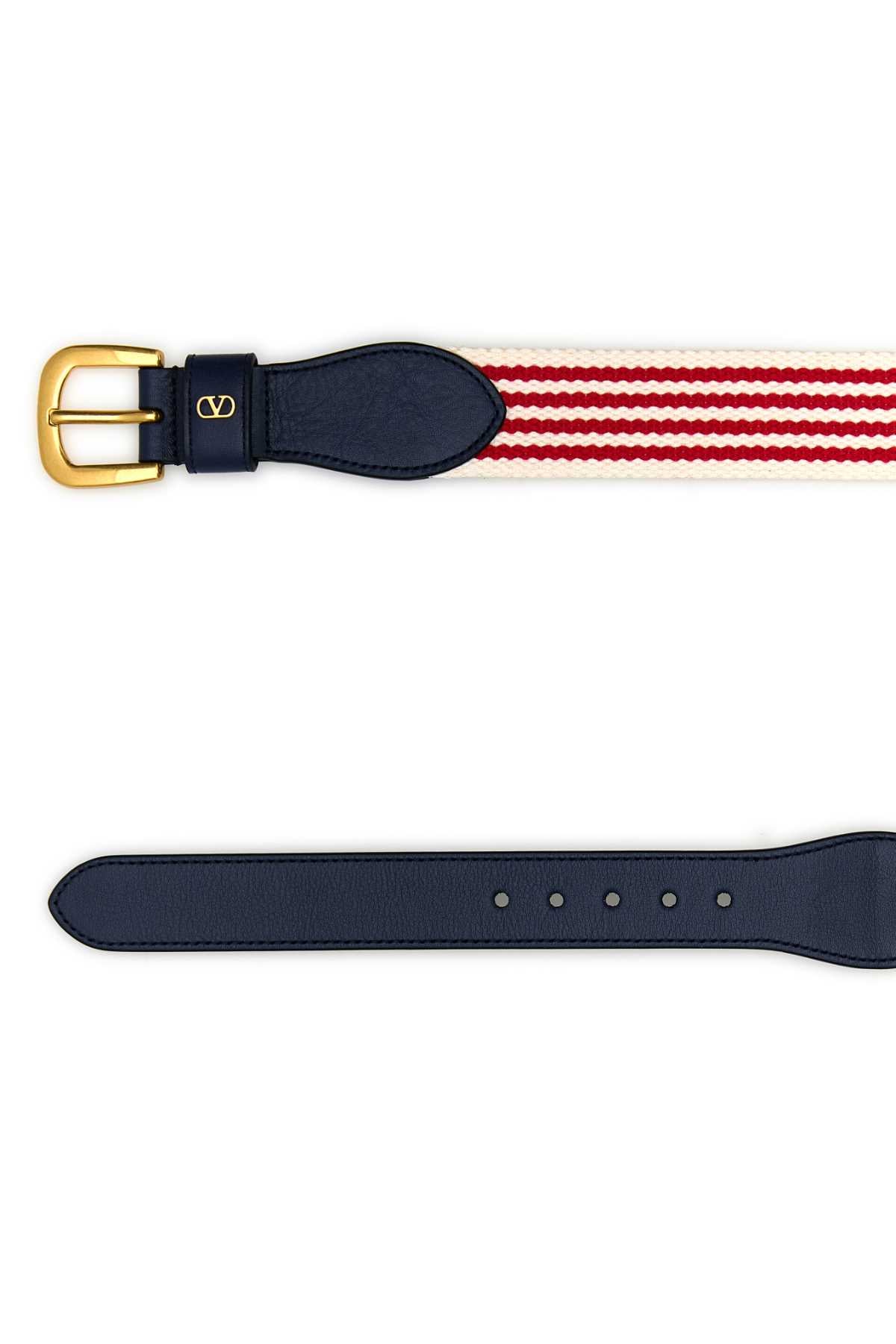 Embroidered Fabric Belt Biancorossoworker Cinture