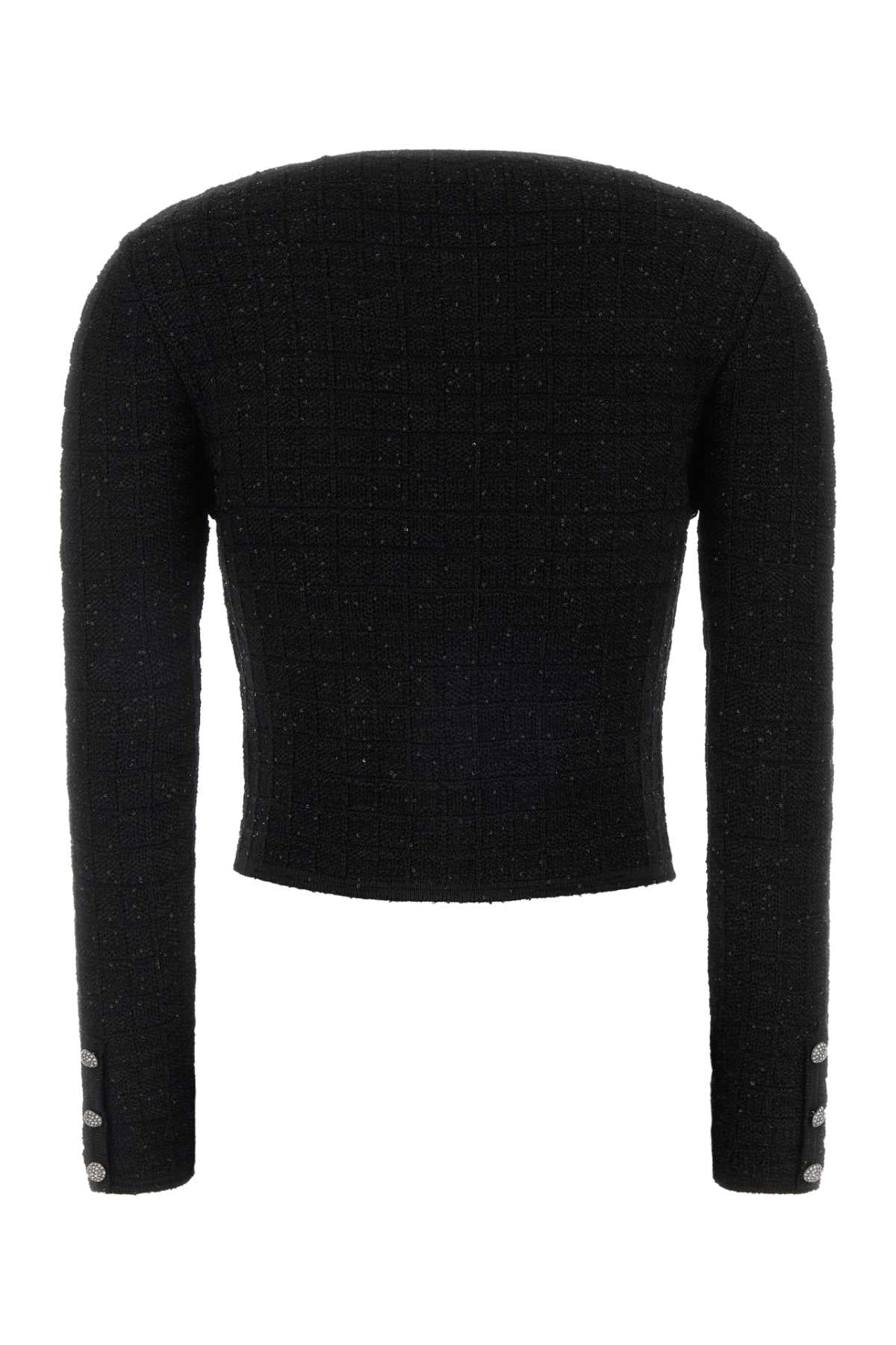 Black Boucle Cardigan Maglieria