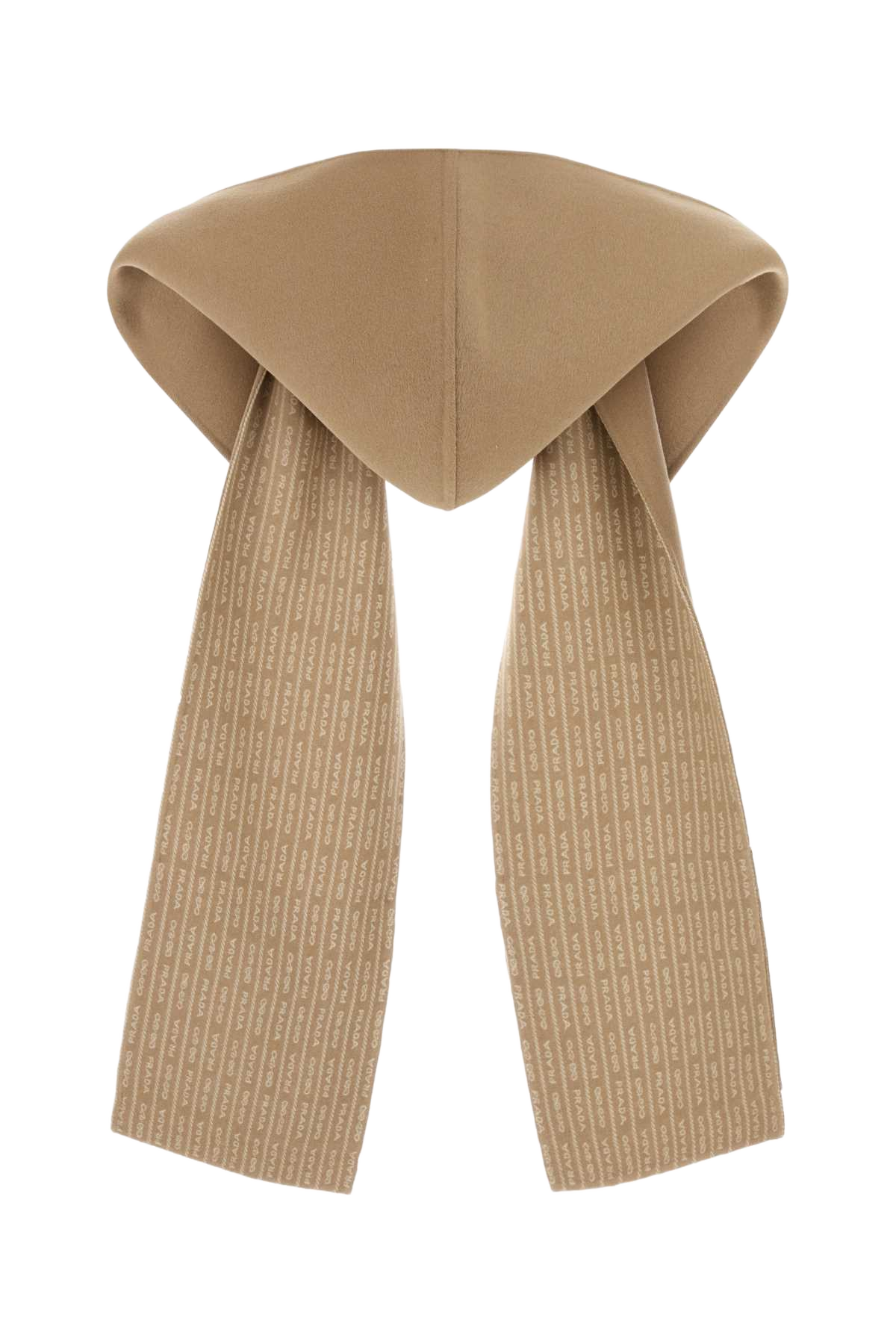 Camel Wool Scarf Cammello+bianco Exterior: Sciarpe E Foulard