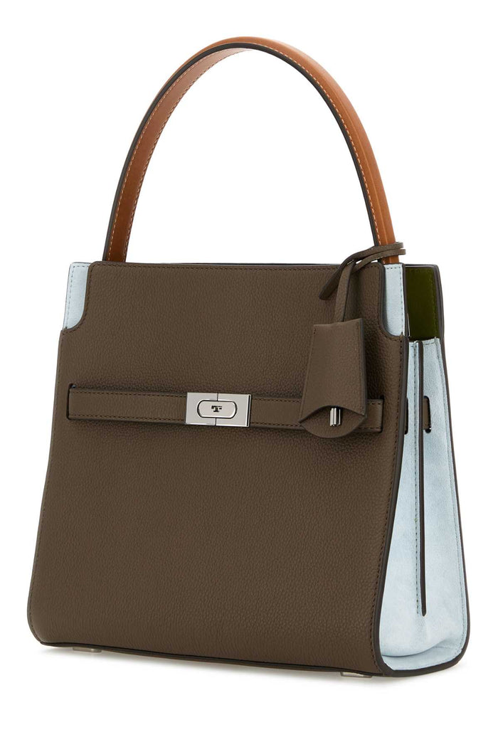 Mud Leather Double Lee Radziwill Hand Bag Wildmushroom Borse A Mano