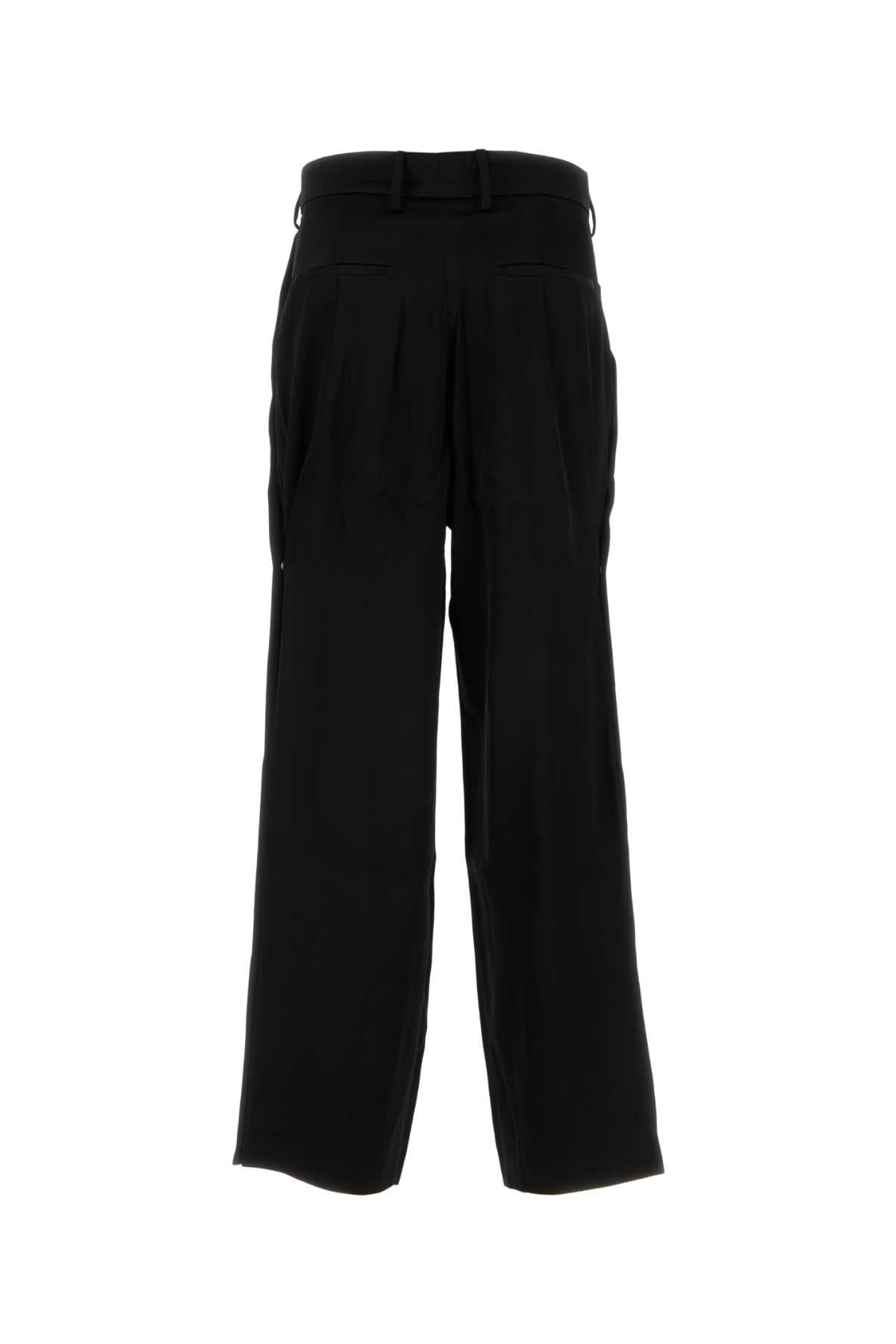 Aw23maw015 001 Blackviscose Exterior: Viscose Pantaloni