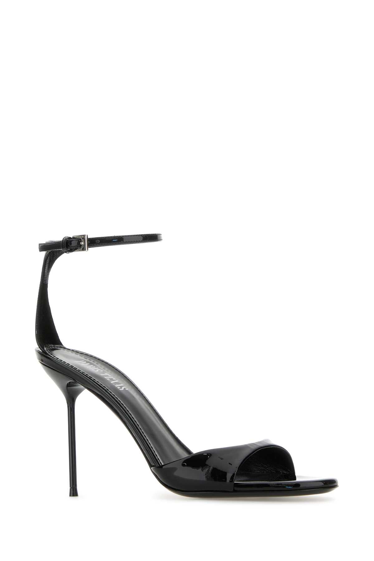 Black Leather Lidia Sandals Sandali