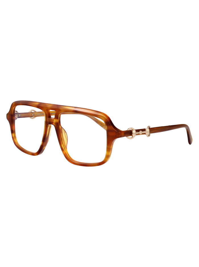 Gg2052s Havana-havana-transparent Acetate Sunglasses