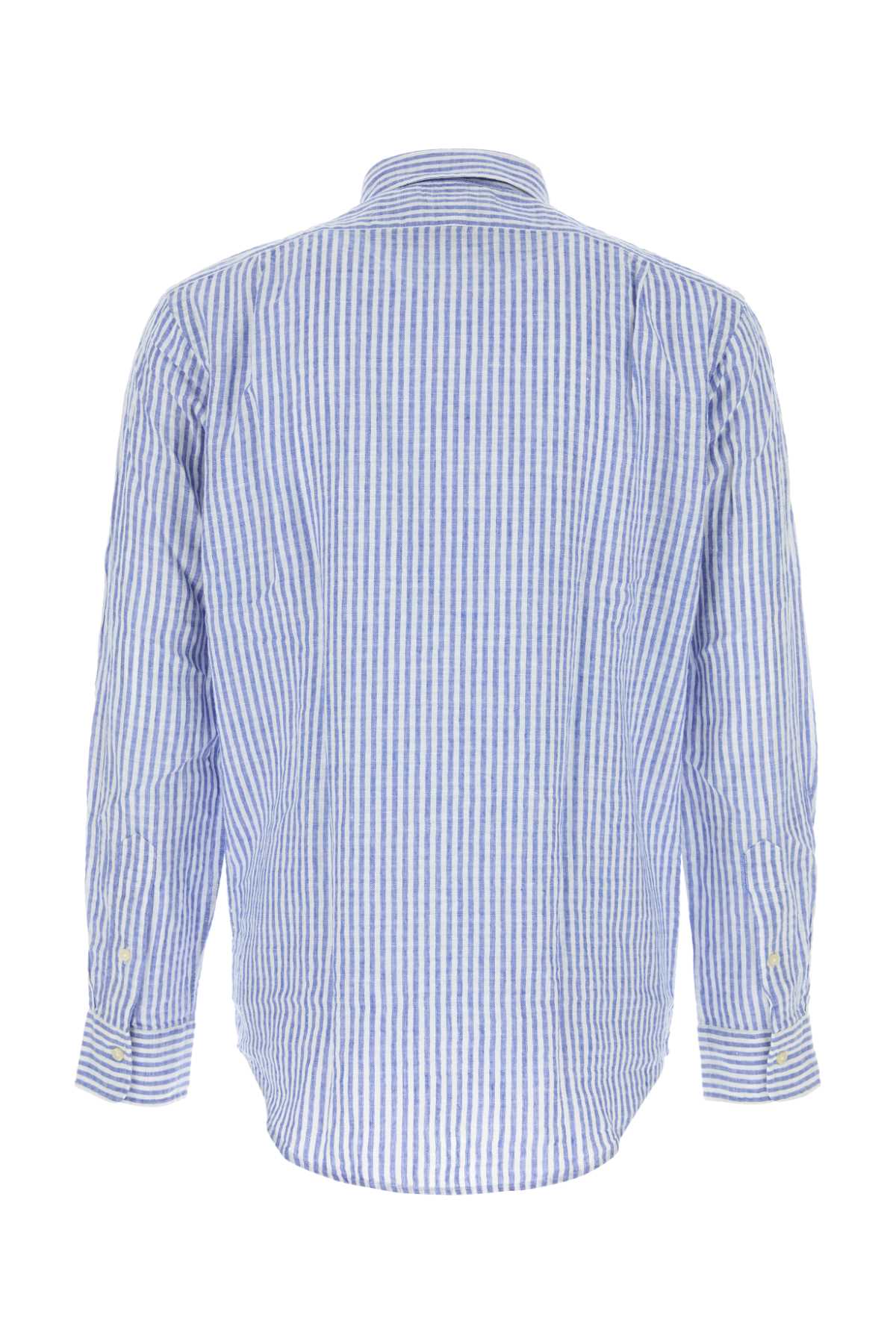 7232abluewhite Exterior: Linen Cotton Camicie