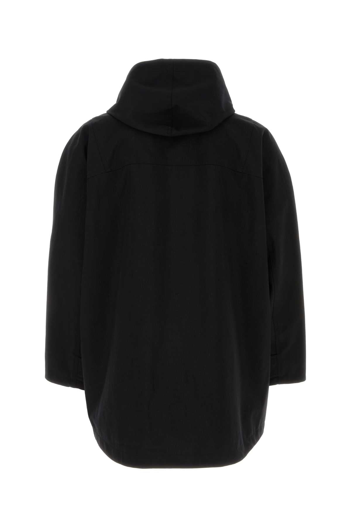 Black Nylon Windbreaker Giubbini