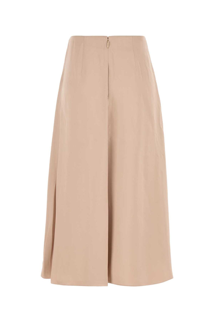 Silk Skirt Champagne Pink Gonne