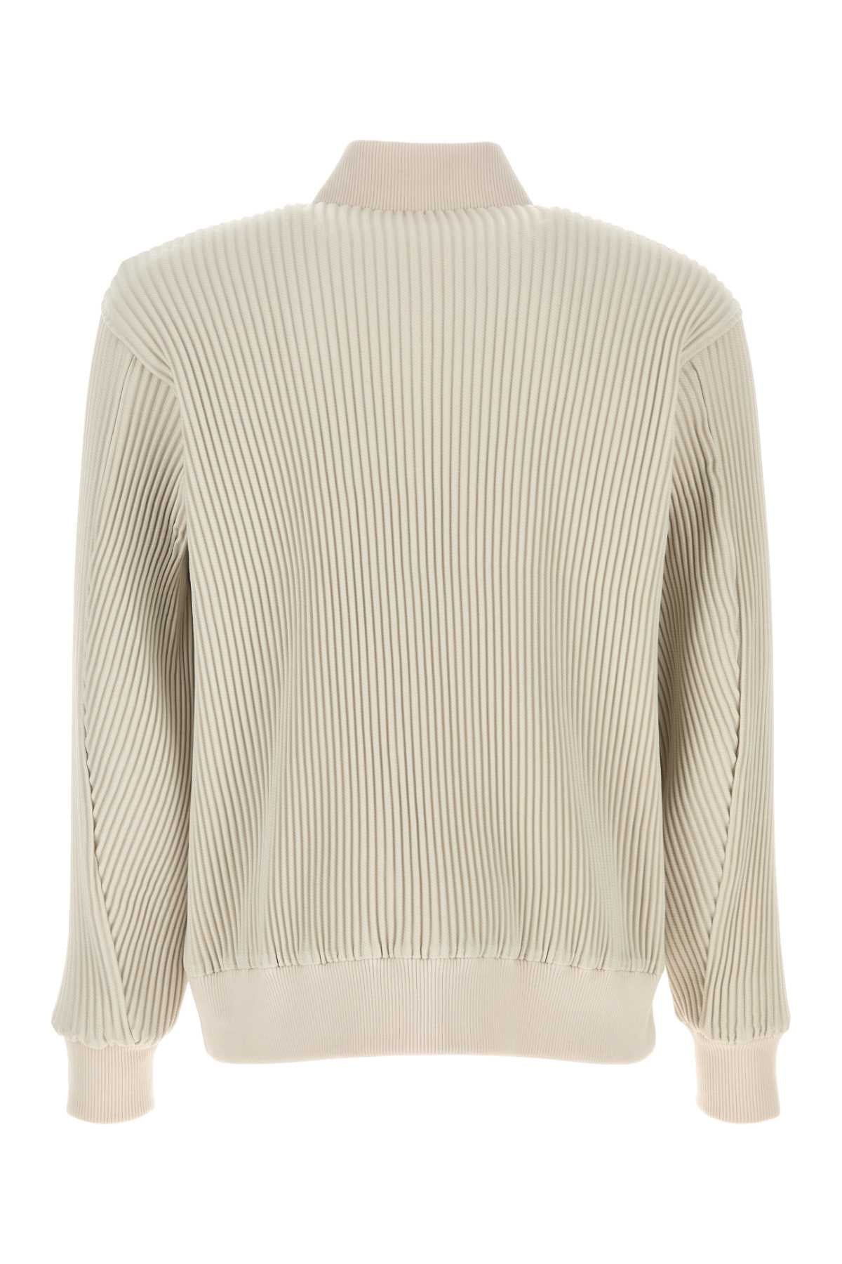 Ivory Polyester Bomber Jacket 41 Giubbini