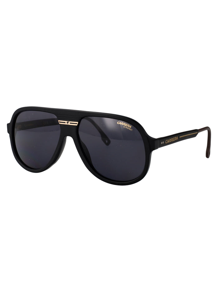 C Sport 07-S I46 Matte Black Gold Acetate Sunglasses