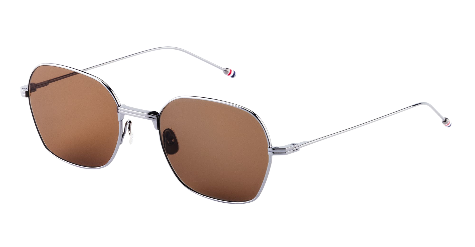 Rectangular - Silver Titanium Sunglasses