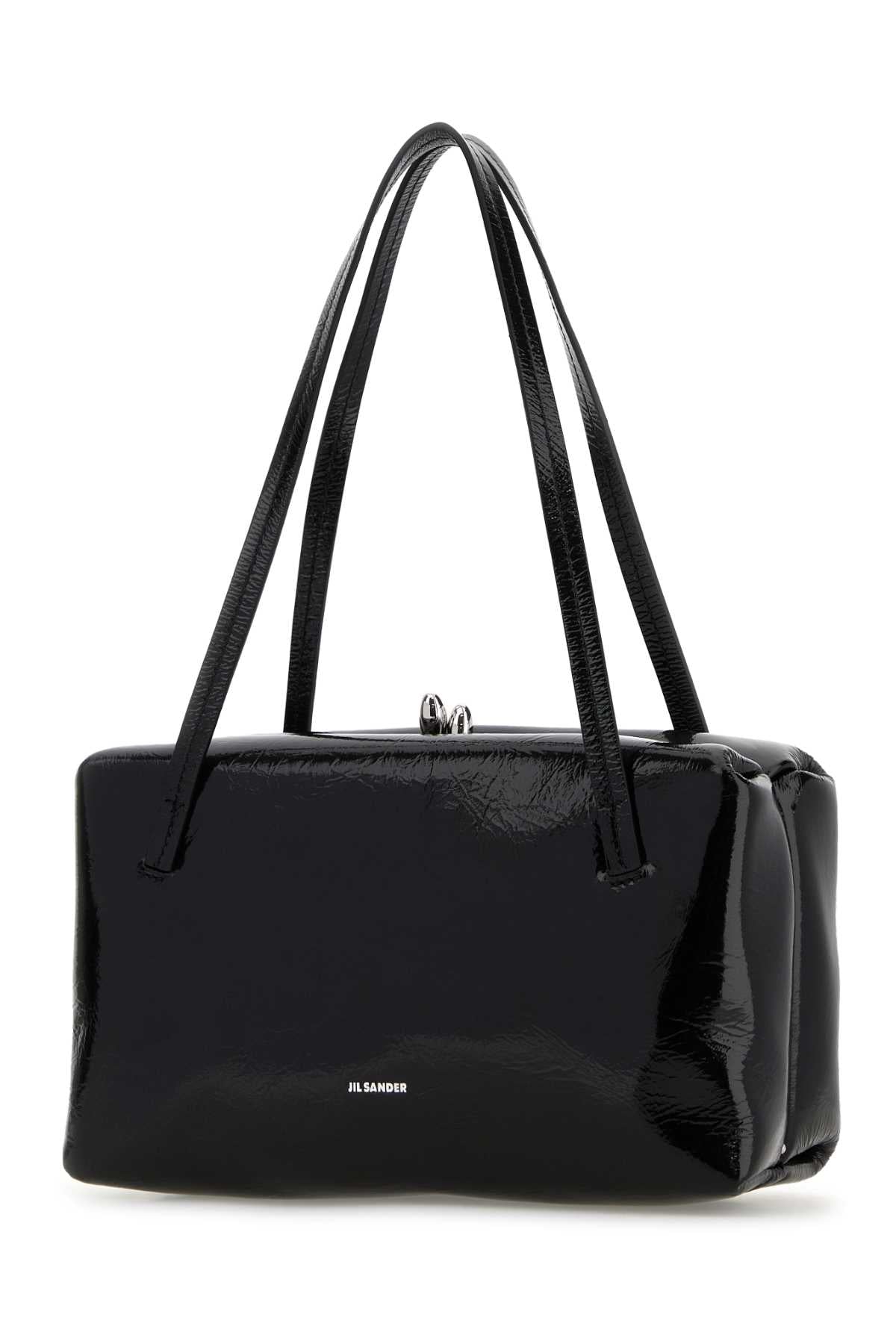 Black Leather Goji Pillow Handbag Borse A Mano