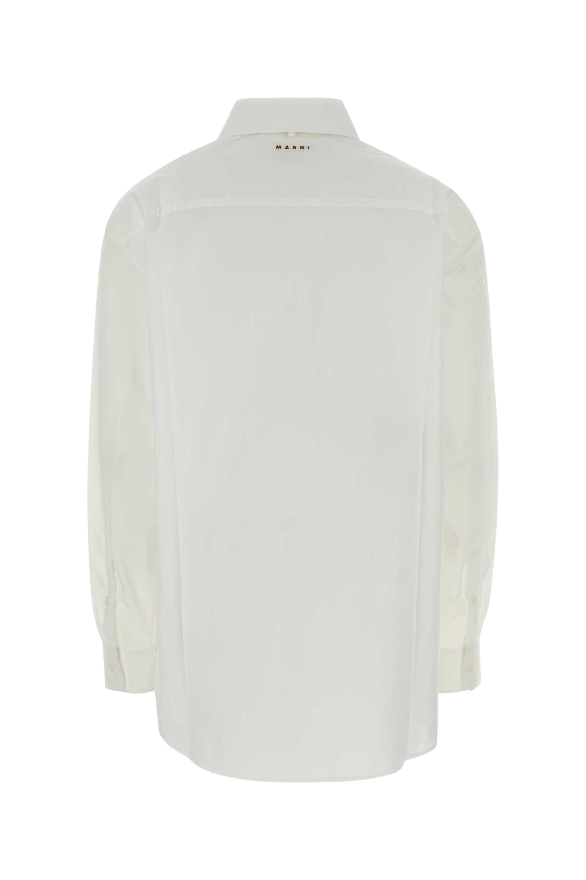 White Poplin Shirt Lilywhite Exterior: Cotton Camicie