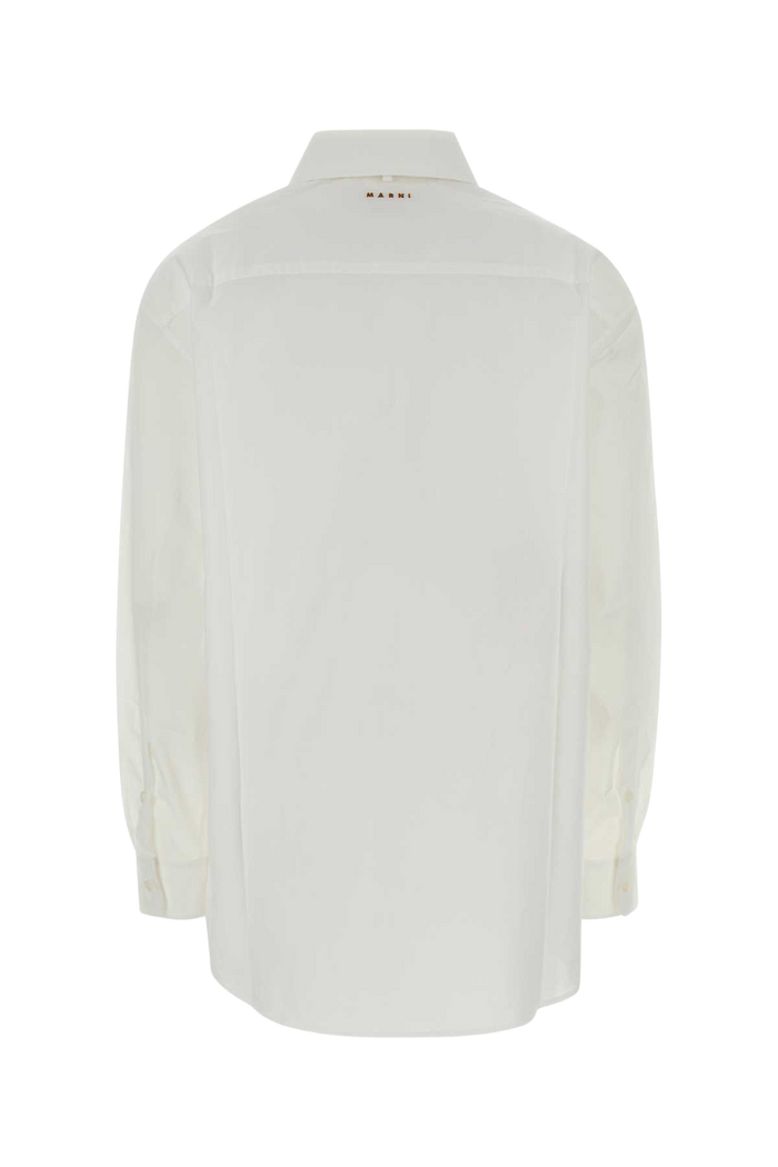 White Poplin Shirt Lilywhite Exterior: Cotton Camicie