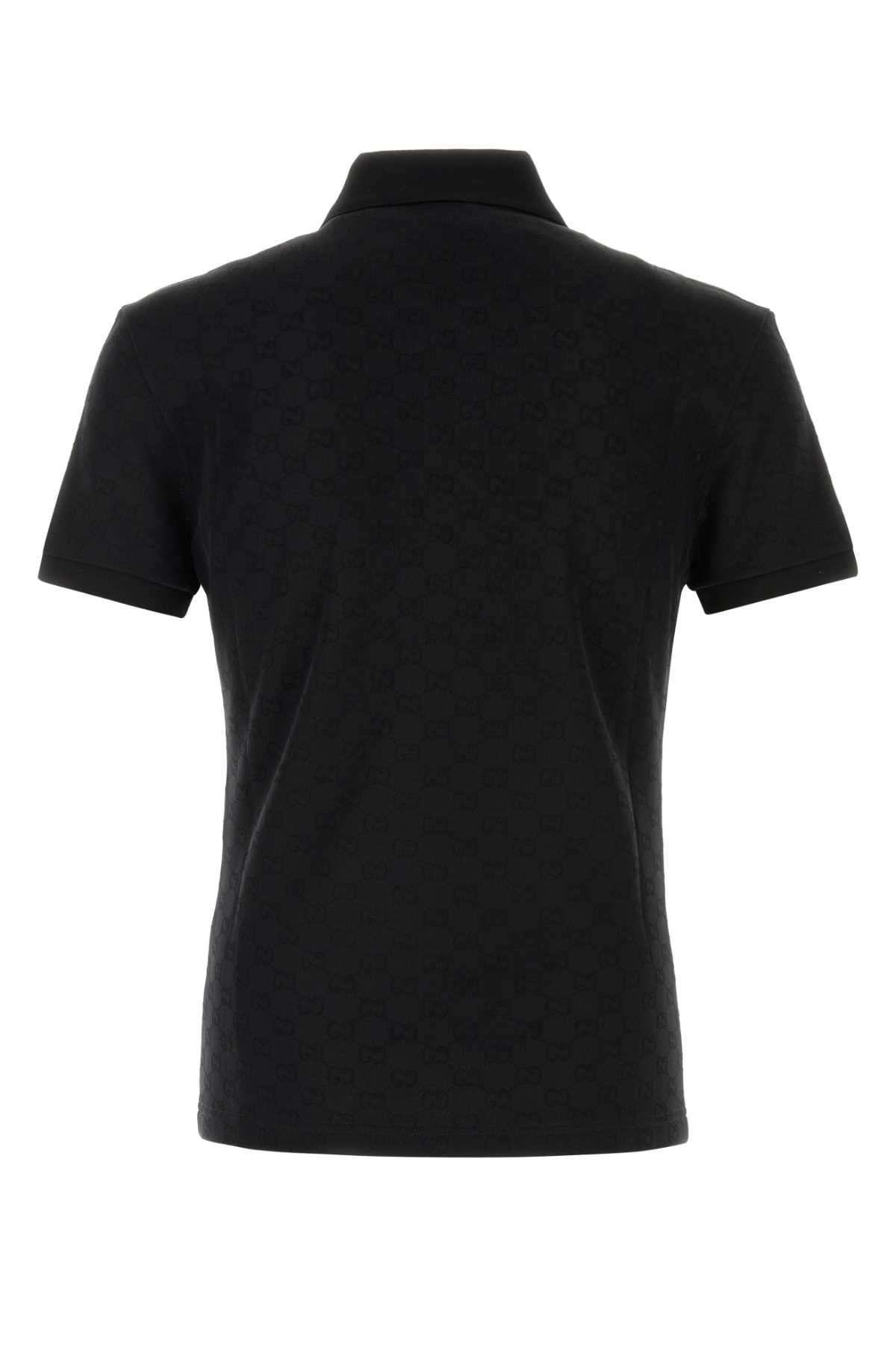 Black Exterior: Viscose Nylon Polo