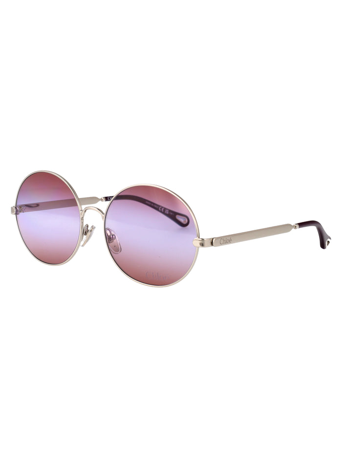 Ch0281s Silver-silver-red Metal Sunglasses