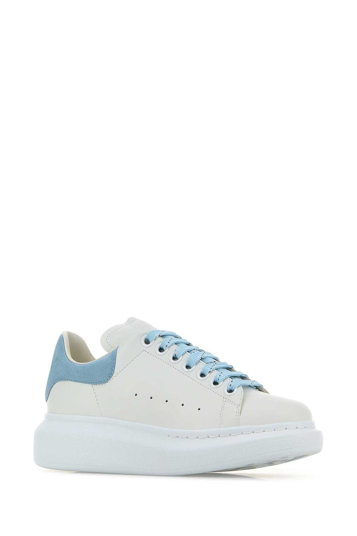 Whitepowderblue Snea Method Calf/daim Suede Sneaker