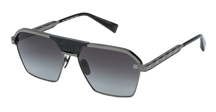 Sergeant - Black Rhodium Leather Nd Acetate Sunglasses