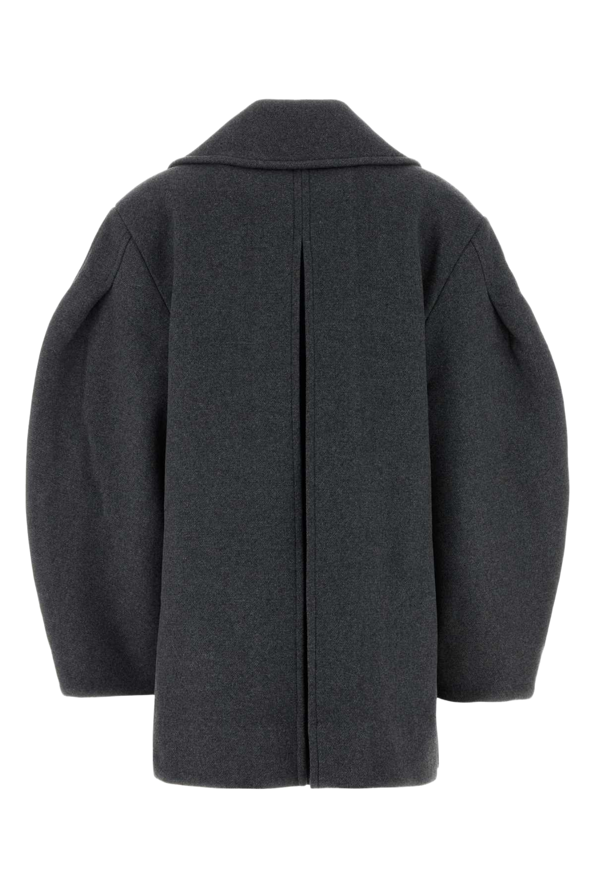 Grey Wool Blend Coat Pewter Cappotti