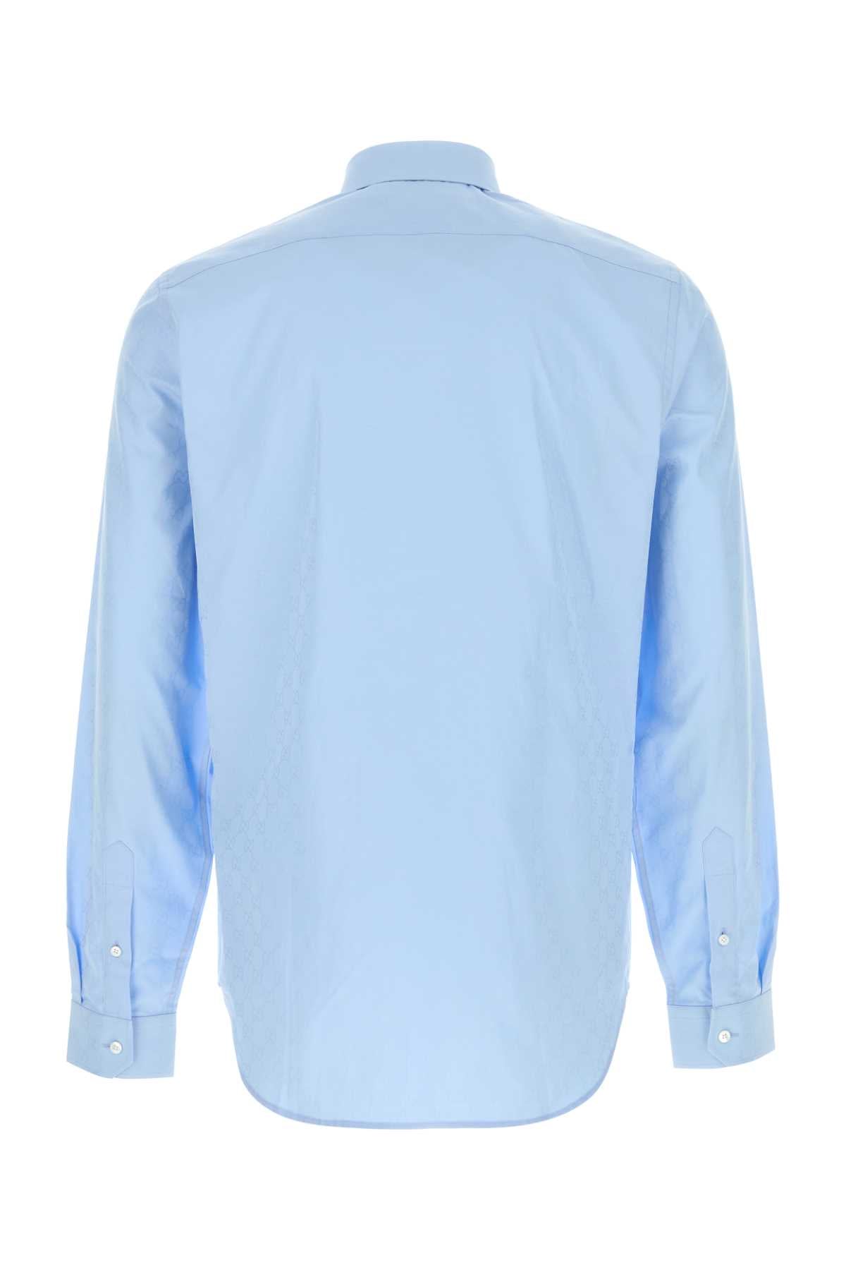 Light Blue Poplin Shirt Serenity Exterior: Cotton Camicie