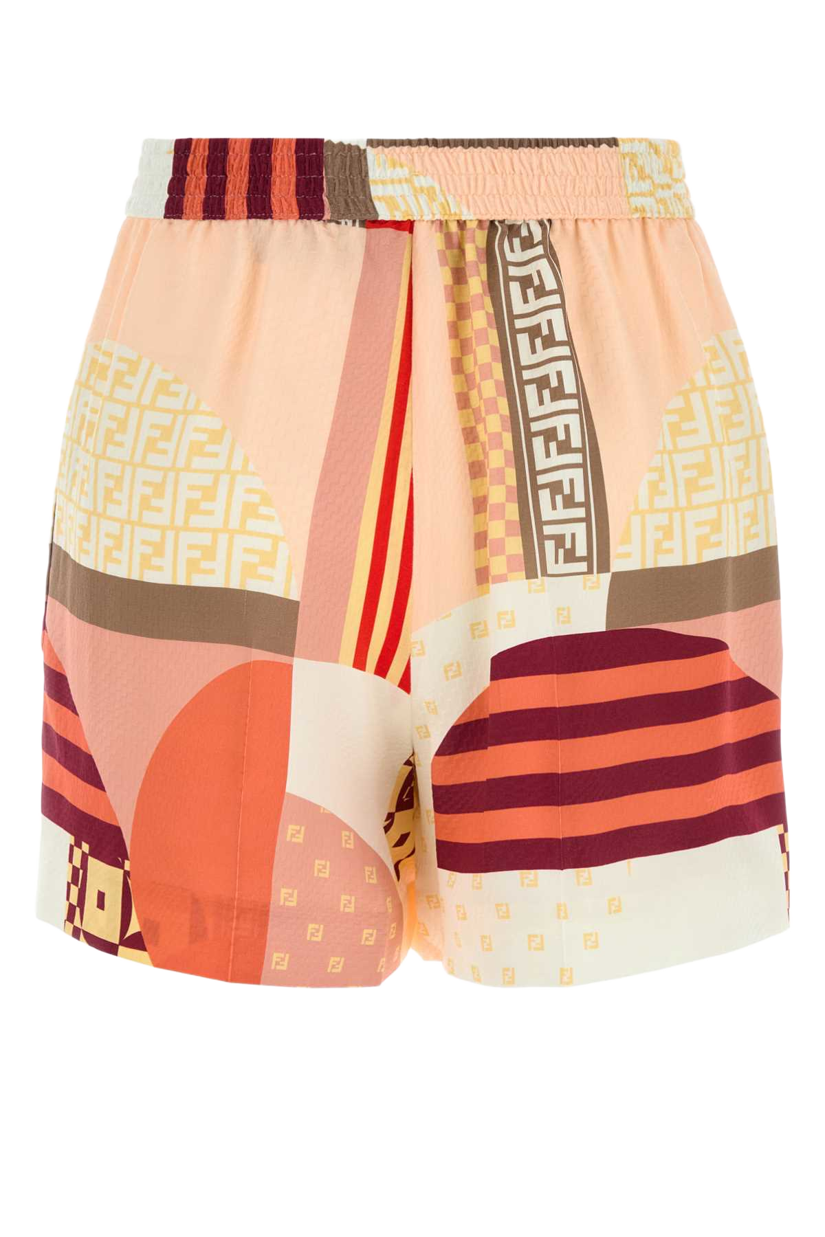 Printed Crepe Shorts Bahamas-25 Exterior: Silk