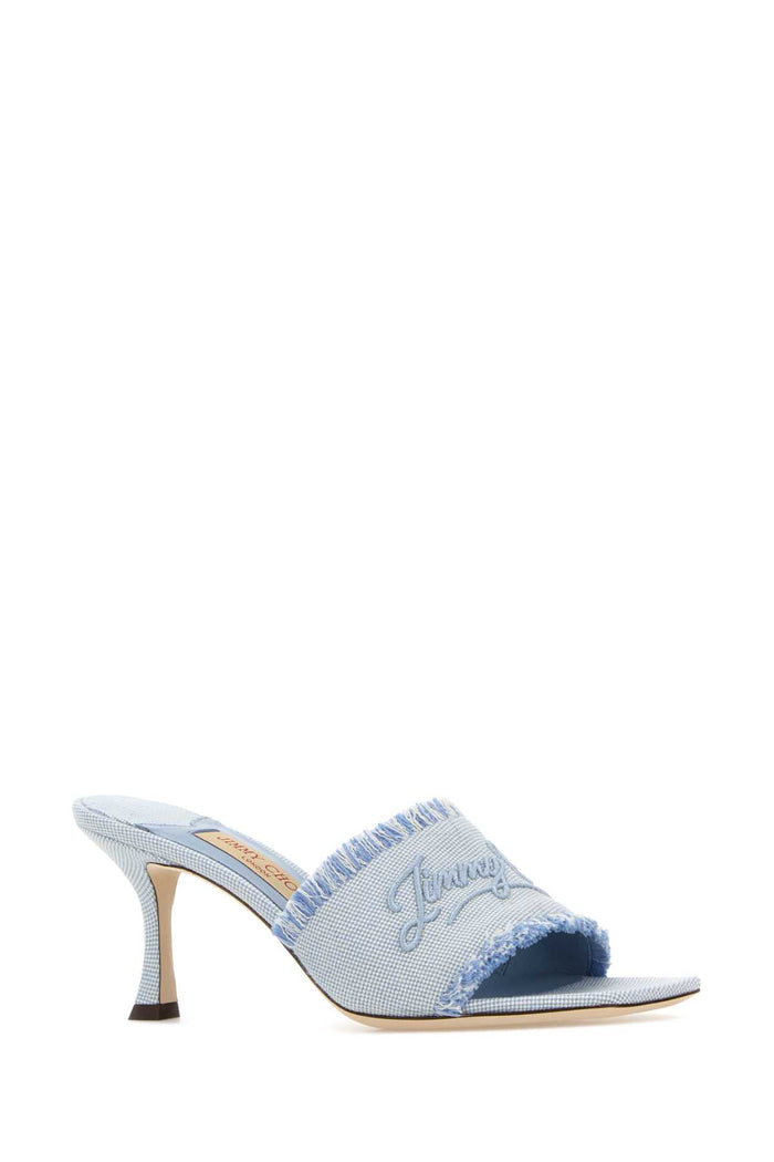 Two-Tone Canvas Alexia 70 Mules Rivierabluemixrivierablue Sandali