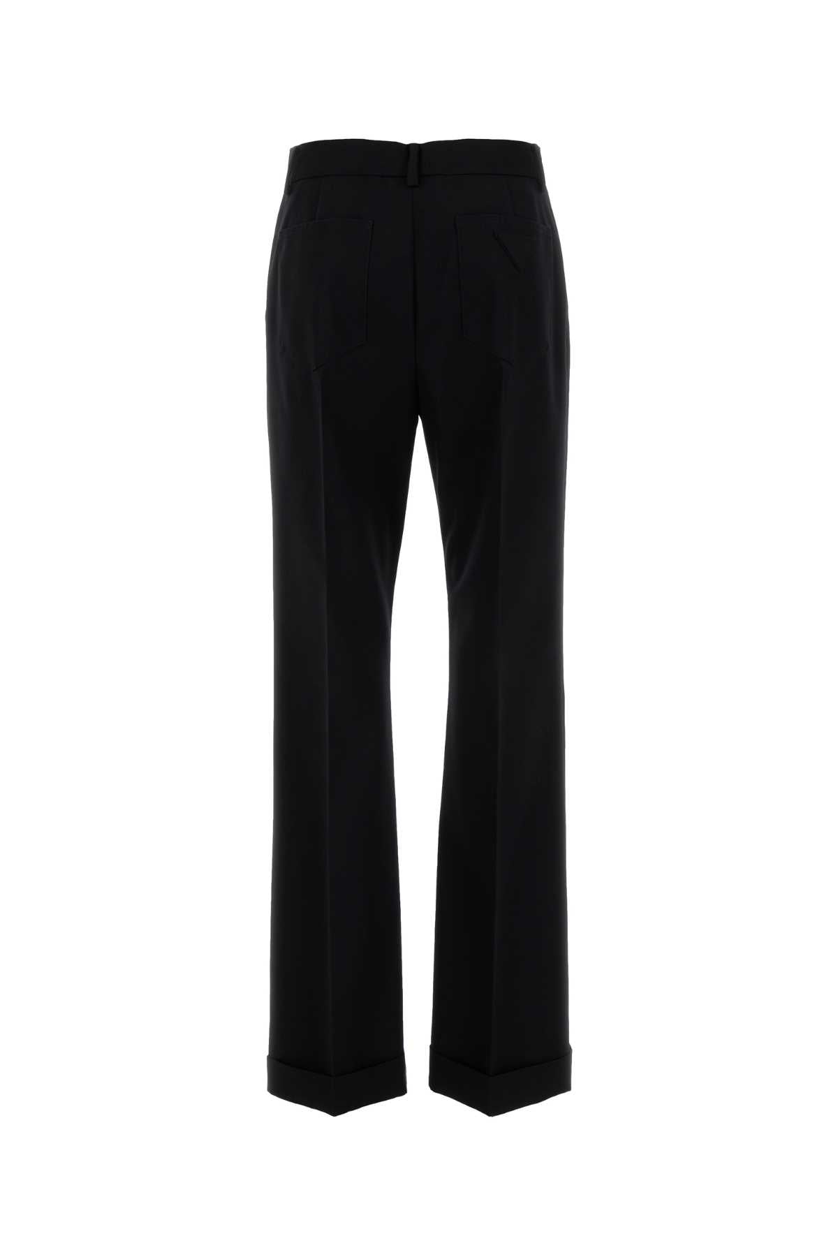 Black Gabardine Pant Nero Exterior: Wool Pantaloni