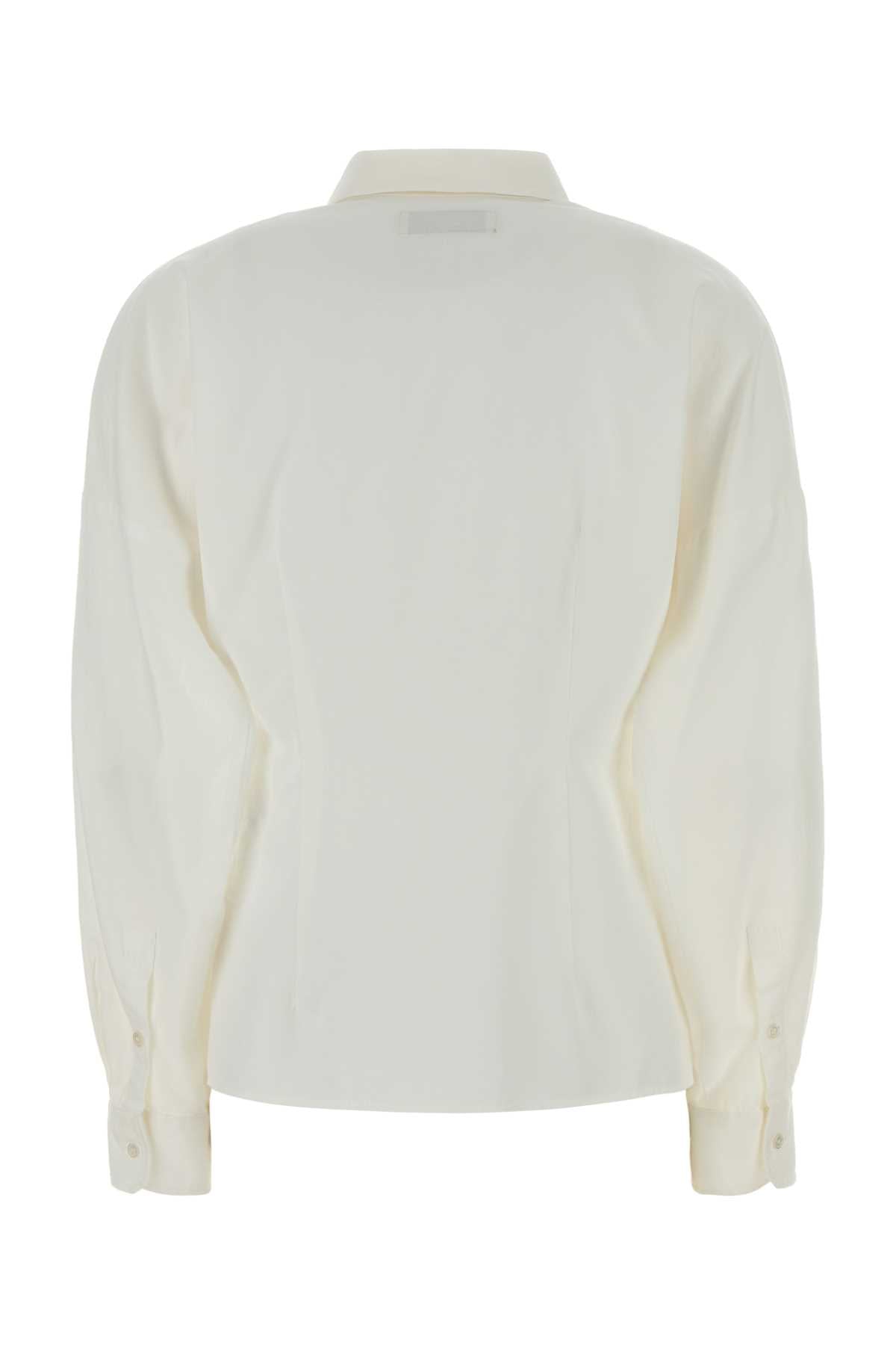 White Oxford Pesi Shirt Bianco Exterior: Cotton Camicie