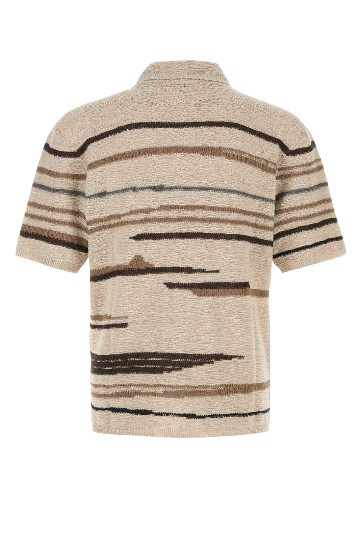 Embroidered Cotton Blend Polo Shirt Multi