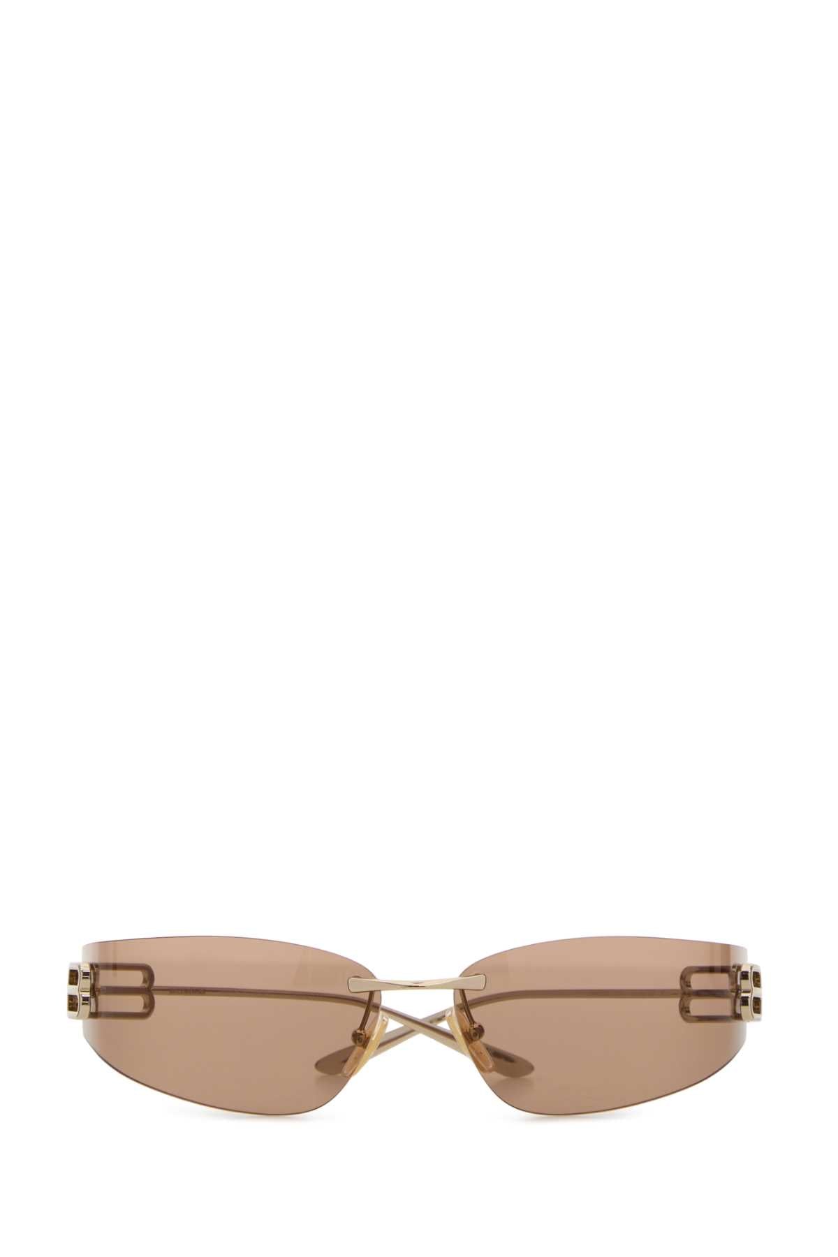 Gold Metal Gossip Sunglasses Gold/light Brown Occhiali Da Sole