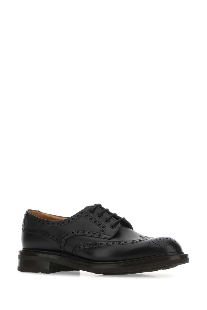 Black Leather Horsham Lace-Up Shoes F0aab Scarpe Stringate