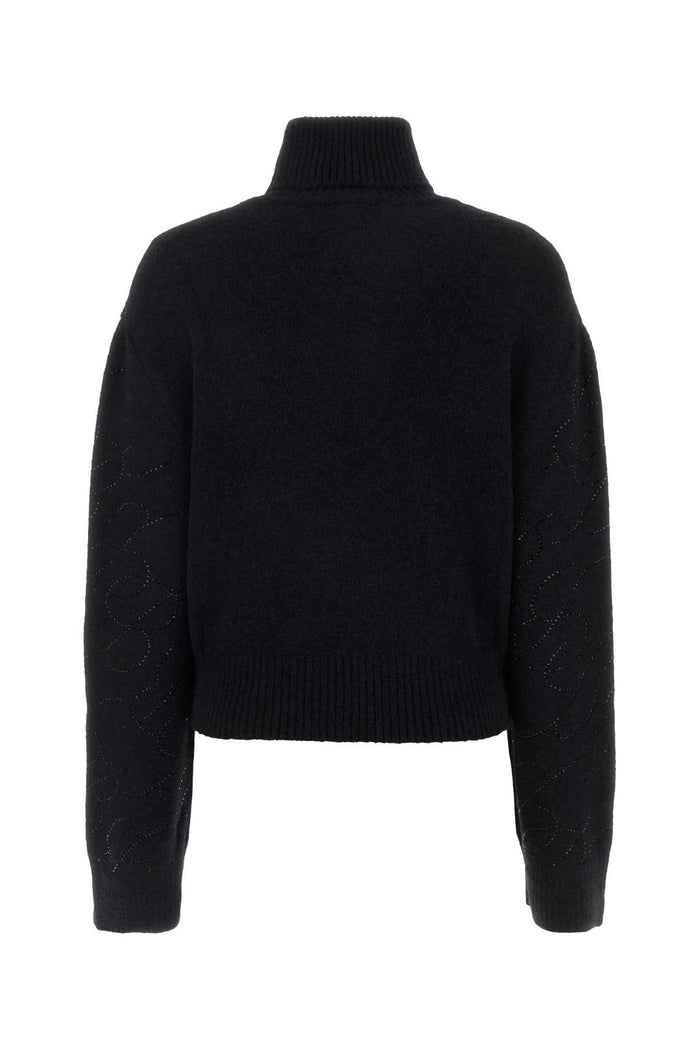 Black Alpaca Blend Sweater Nero Maglieria