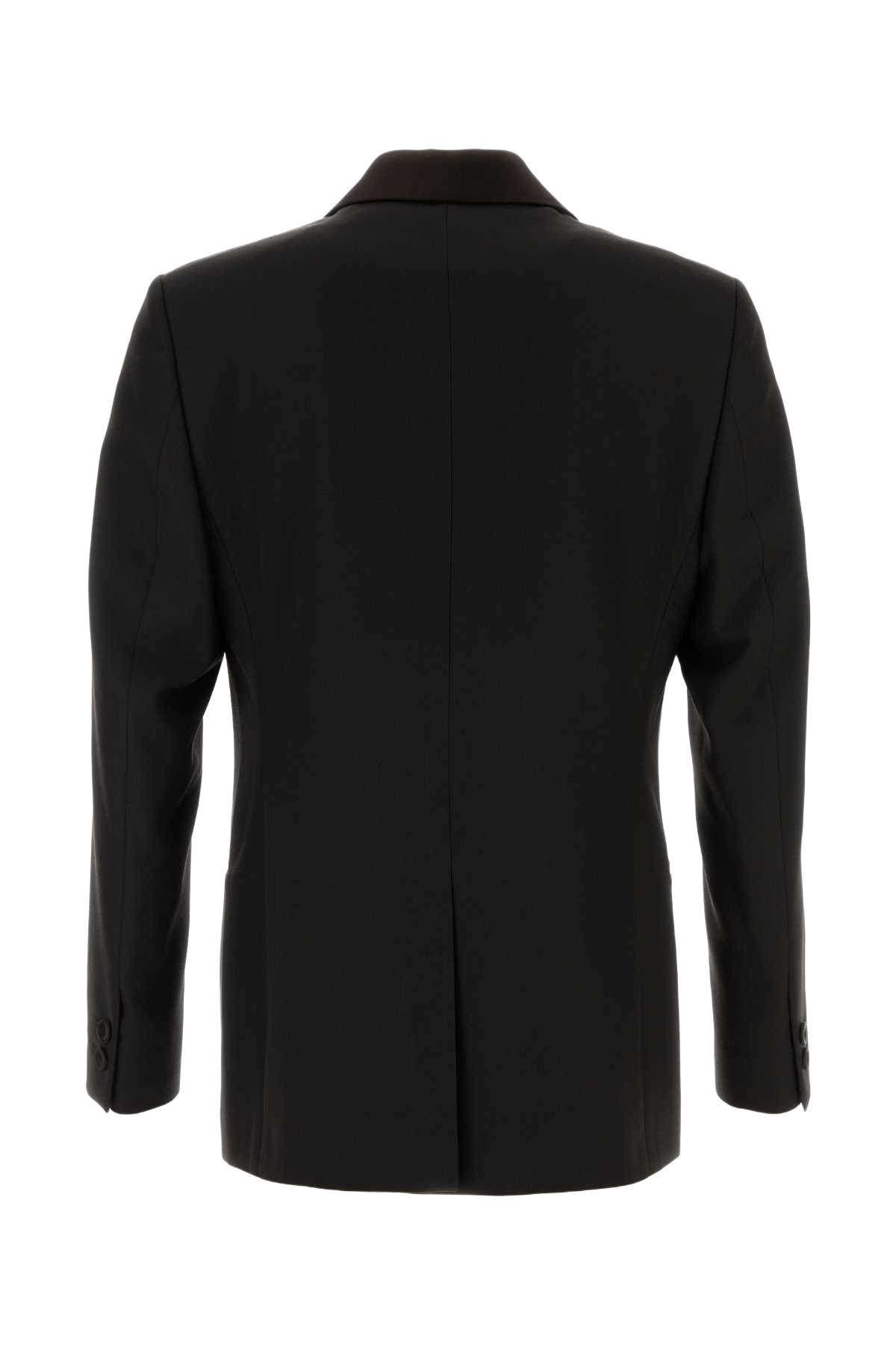 Dark Brown Gabardine Blazer Caffe Giacche E Gilet