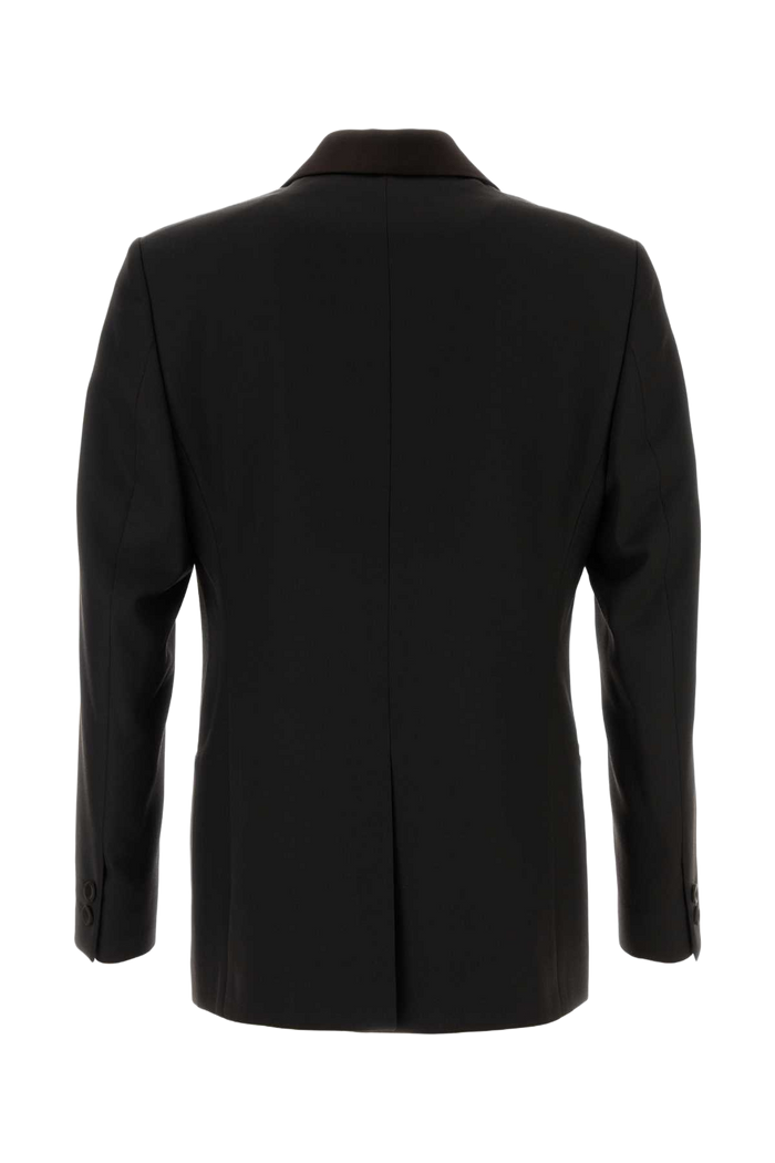 Dark Brown Gabardine Blazer Caffe Giacche E Gilet