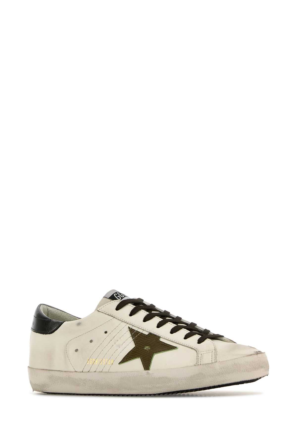 Whitegreenantarcite83112 Cow Leather Sneaker