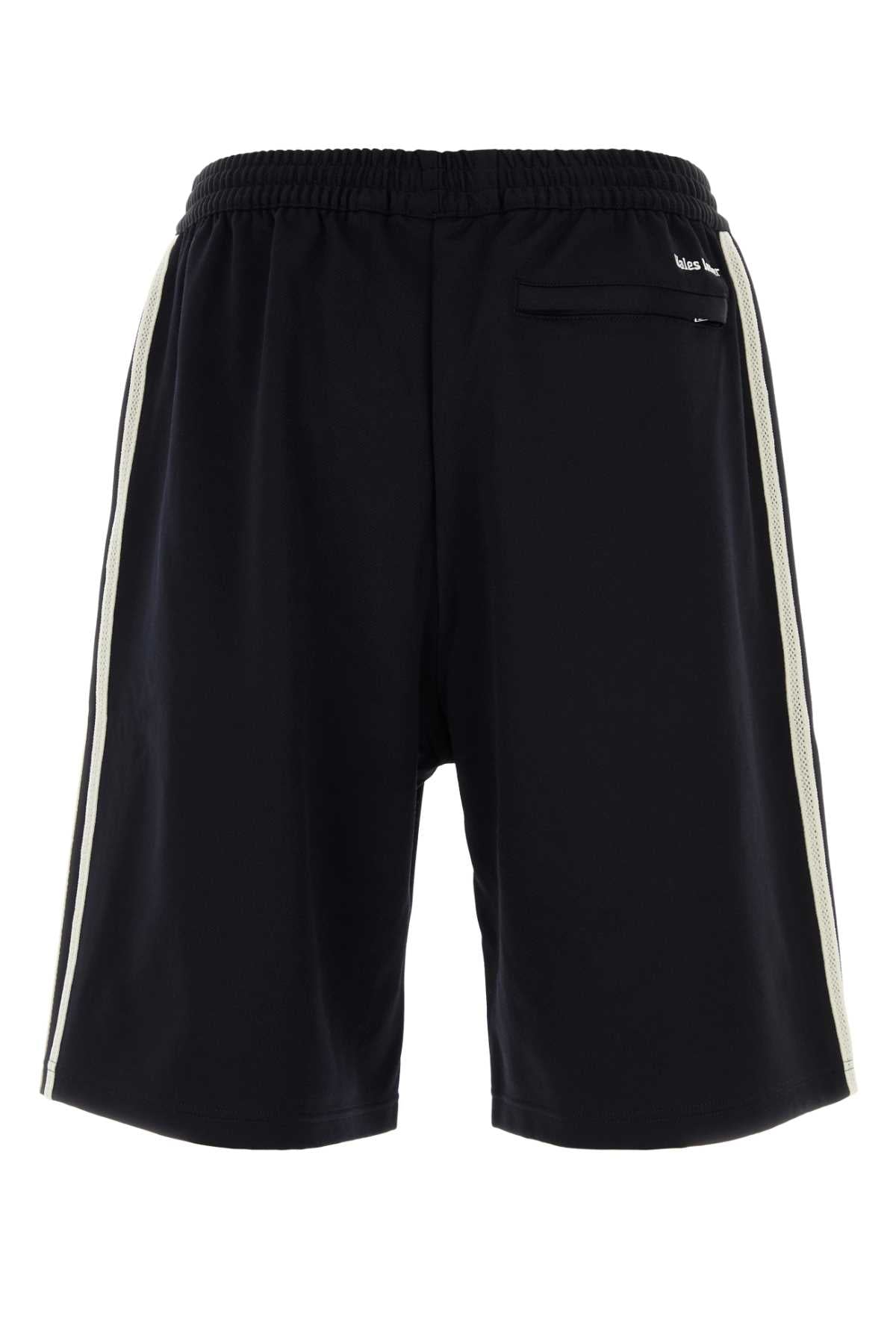 Black Stretch Twill Adidas X Wales Bonner Bermuda Shorts Nightnavy