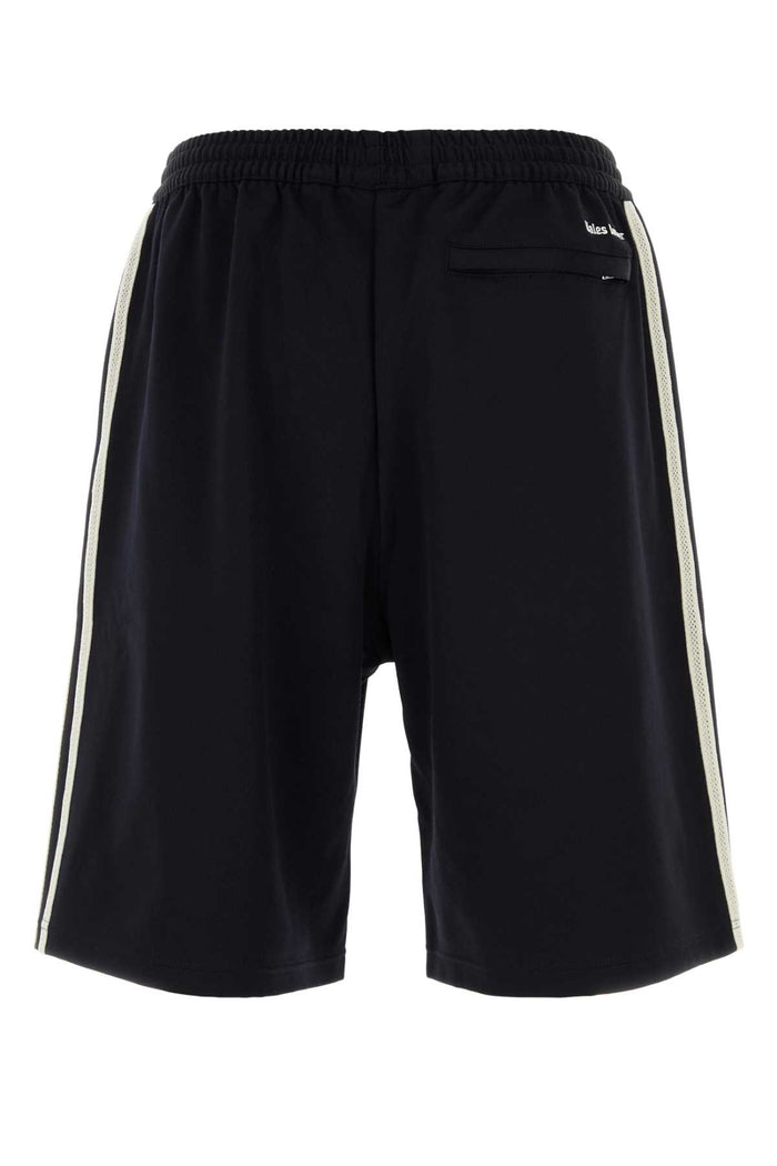 Black Stretch Twill Adidas X Wales Bonner Bermuda Shorts Nightnavy