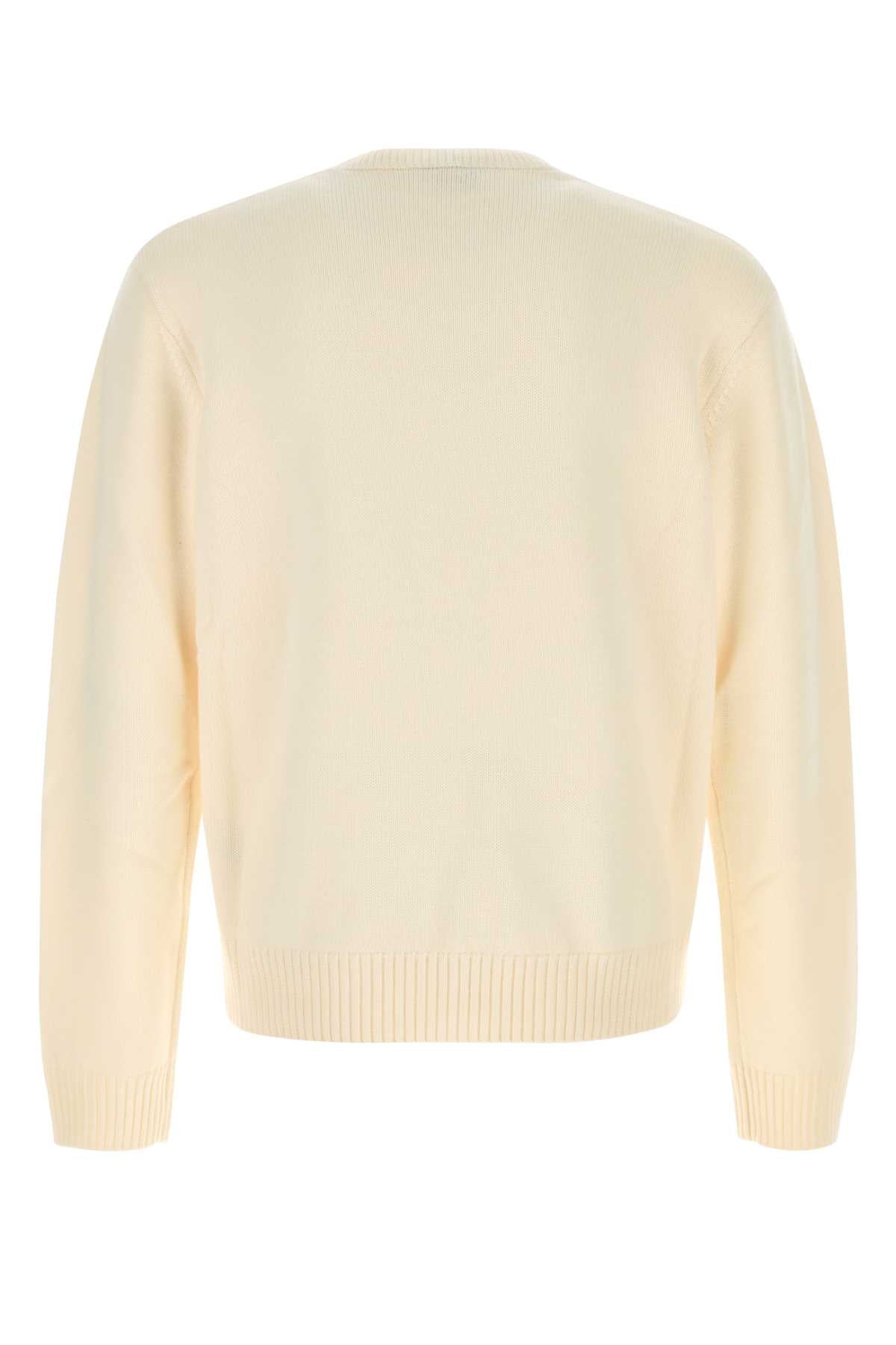 Ivory Wool Sweater Bosozuku Maglieria