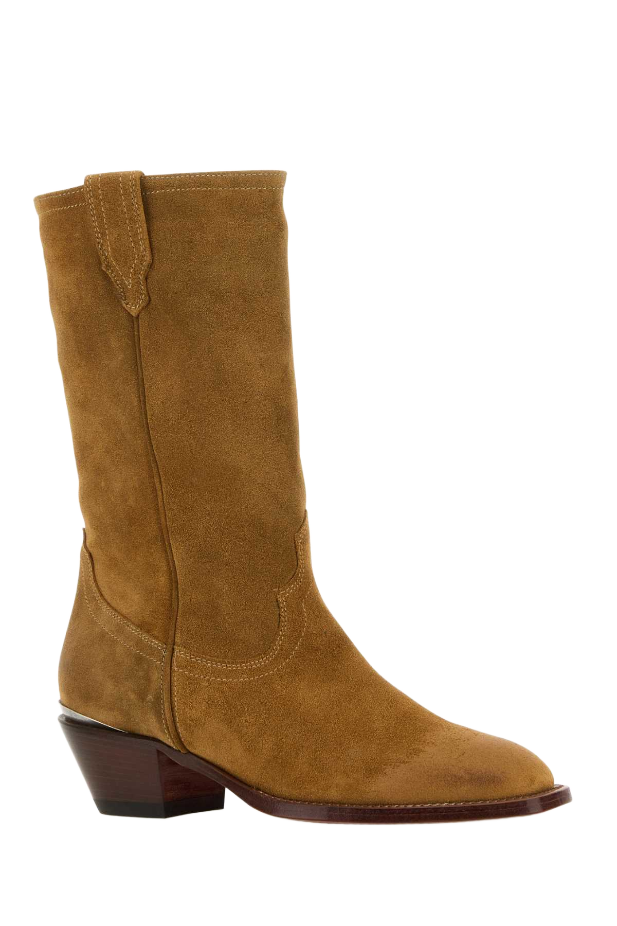 Camel Suede Durango Ankle Boots Stivali