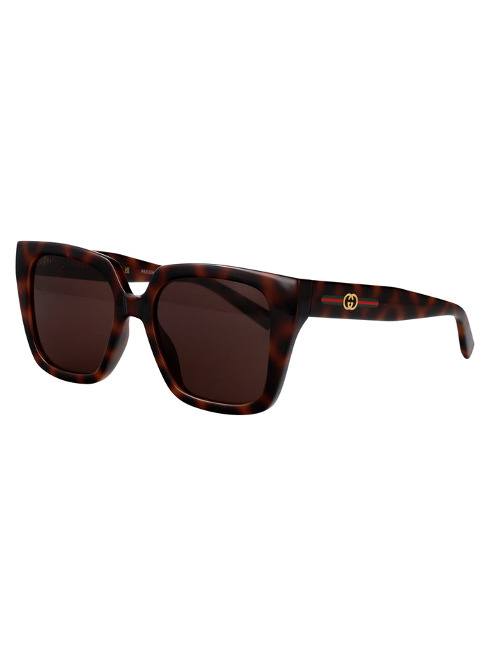 Gg2102s Havana-havana-brown Injected Sunglasses