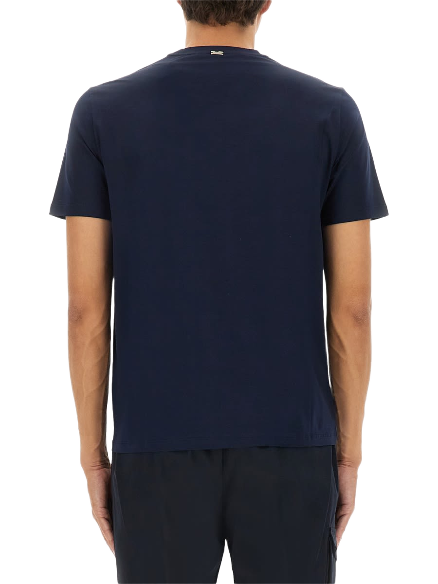 Cotton T-Shirt Blue Elastan T-shirts