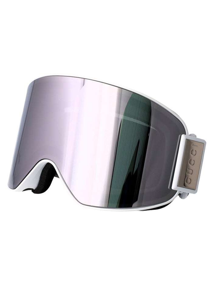Gg1974s Whte-grey-silver Acetate Sunglasses