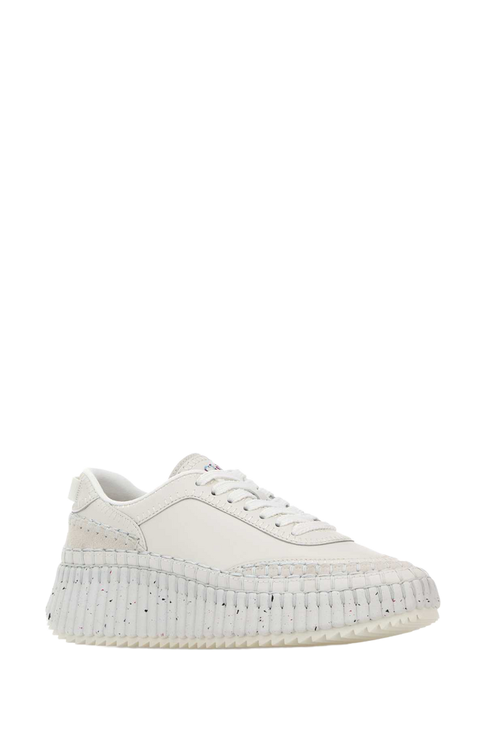 White Leather Nama Sneakers Brilliantwhite