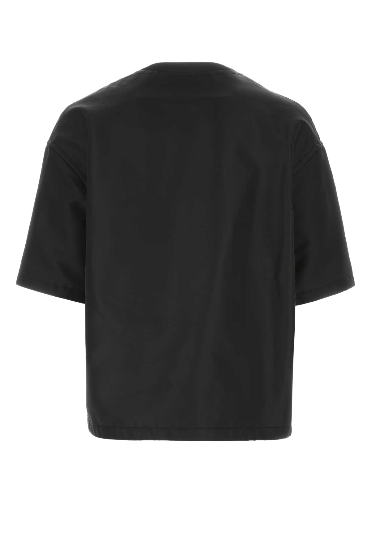 Black Nylon Oversize Shirt 0no T-shirt