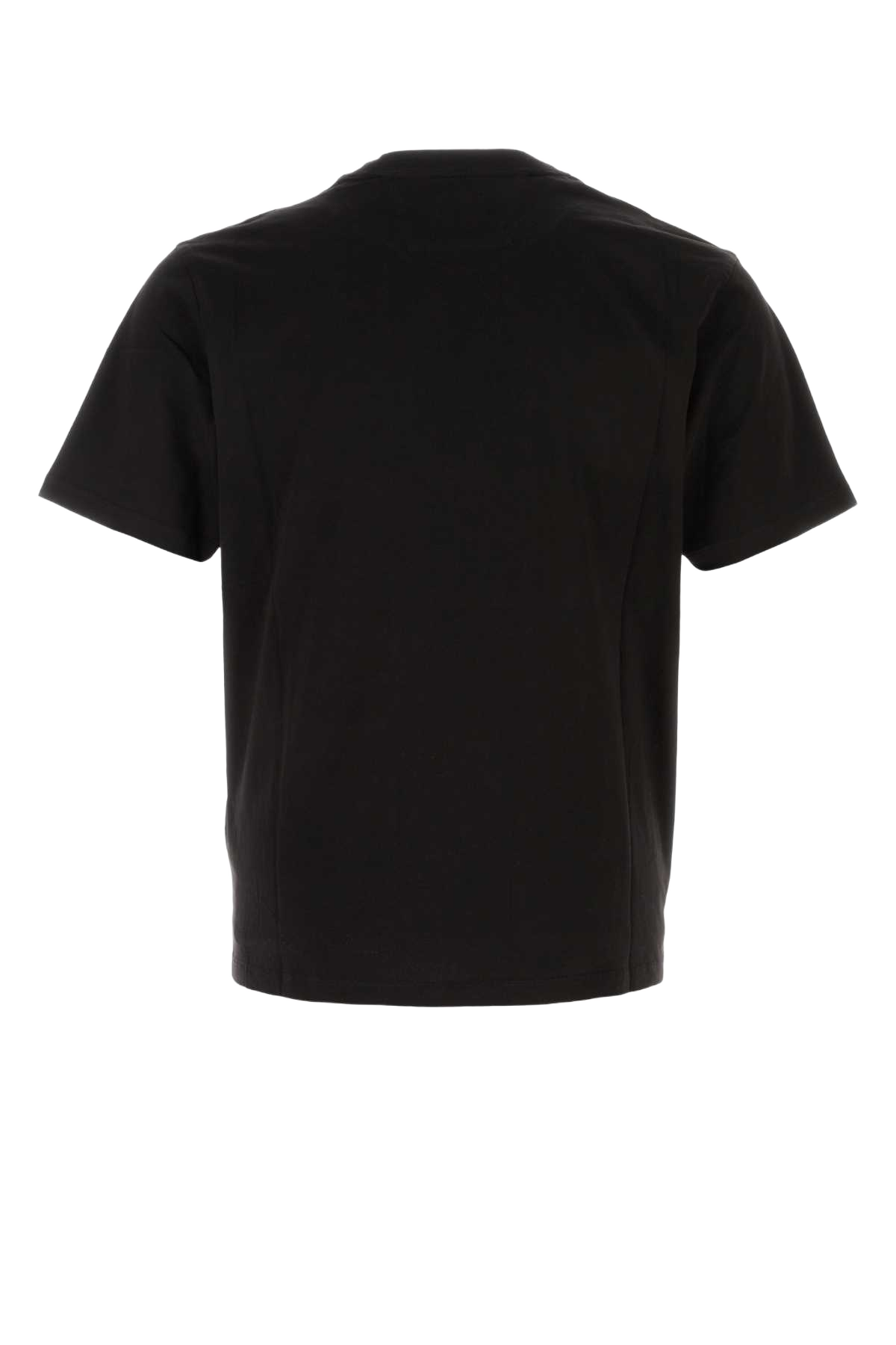 Black Cotton T-Shirt Exterior: Maglieria