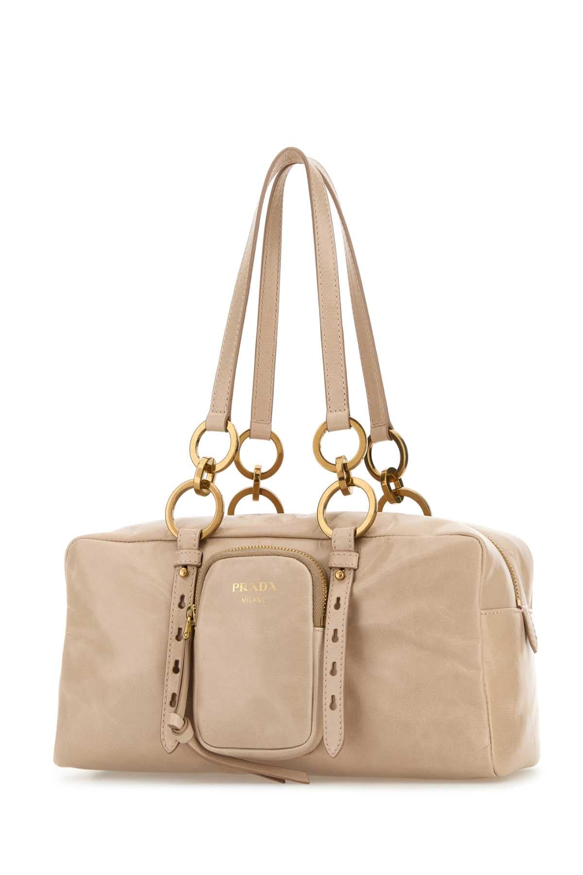 Powder Pink Leather Handbag Cipria Vitello Borse A Tracolla