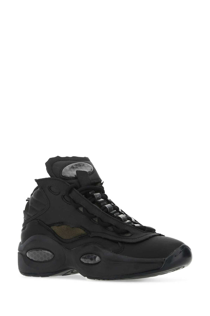 Black Leather Project 0 Tq Memory Of Sneakers Blackftwwhtblack