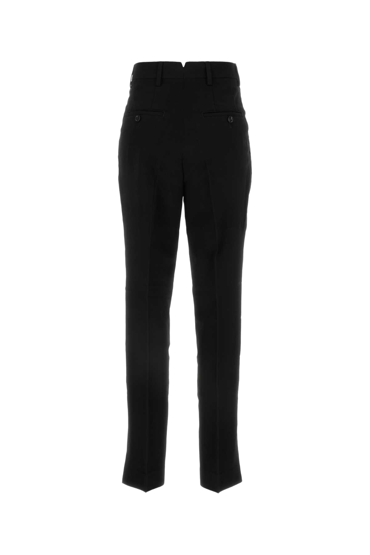 Black Wool Pant Exterior: Virgin Pantaloni