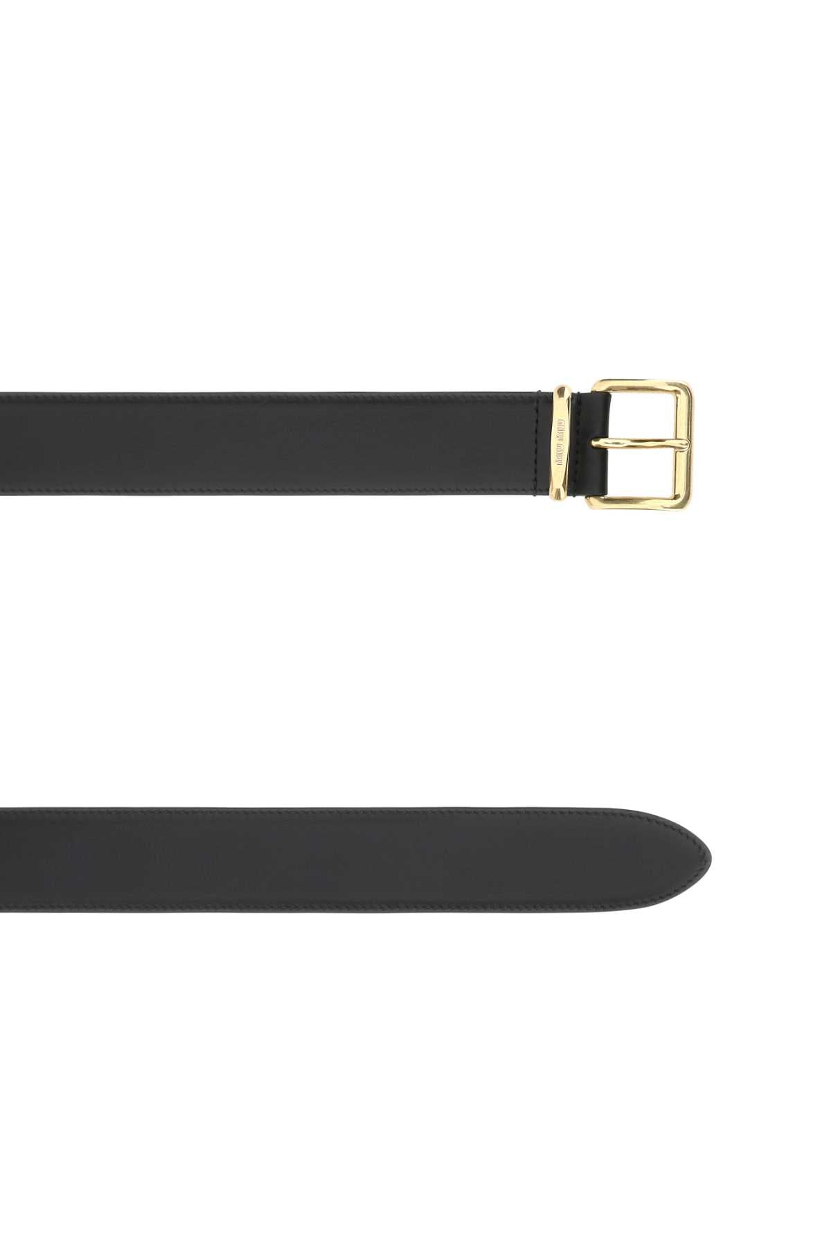 Black Vitello Cinture