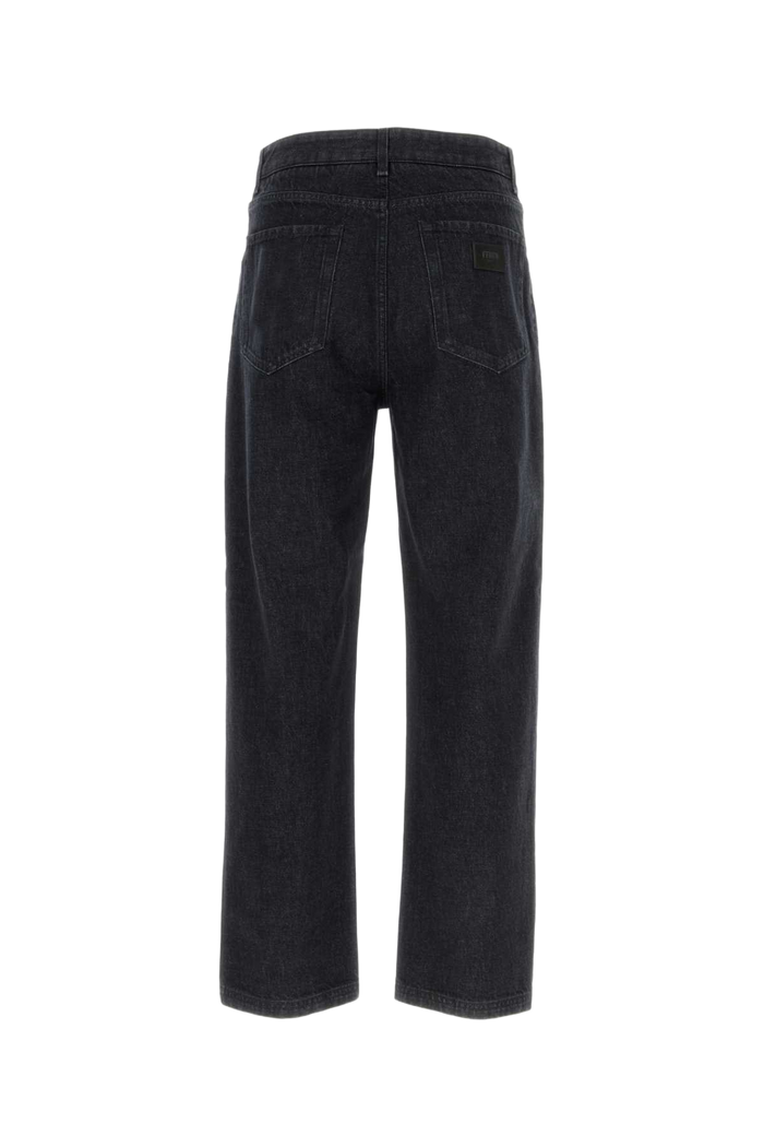 Black Denim Jeans Indigo Exterior: Cotton